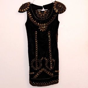 Musani Gold mini dresss